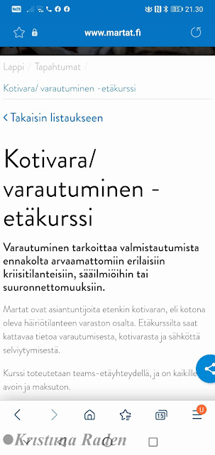 Varautumiskurssi