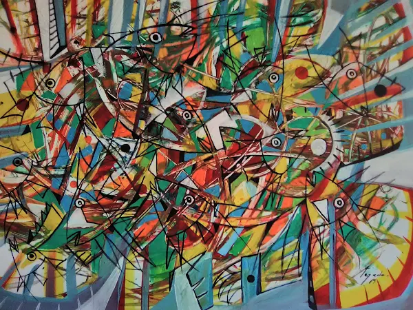 Pintura abstracta de Teddy Tejada 03