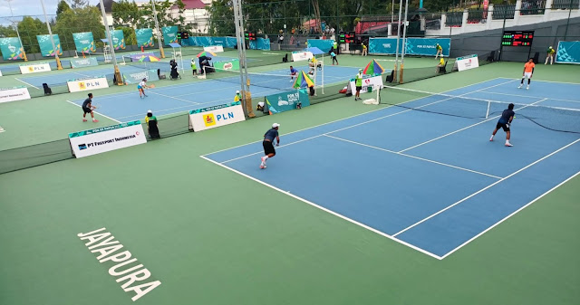 Papua Barat Tantang Jatim di Partai Final Tenis Tunggal Putra.lelemuku.com.jpg