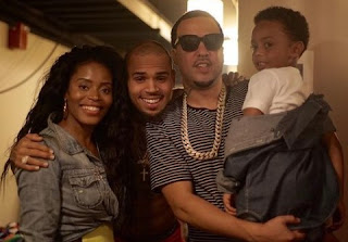 Deen Kharbouch with her ex-husband French Montana with son & friend