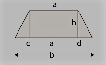 Area of Trapezium by Division into Shapes of Known Area