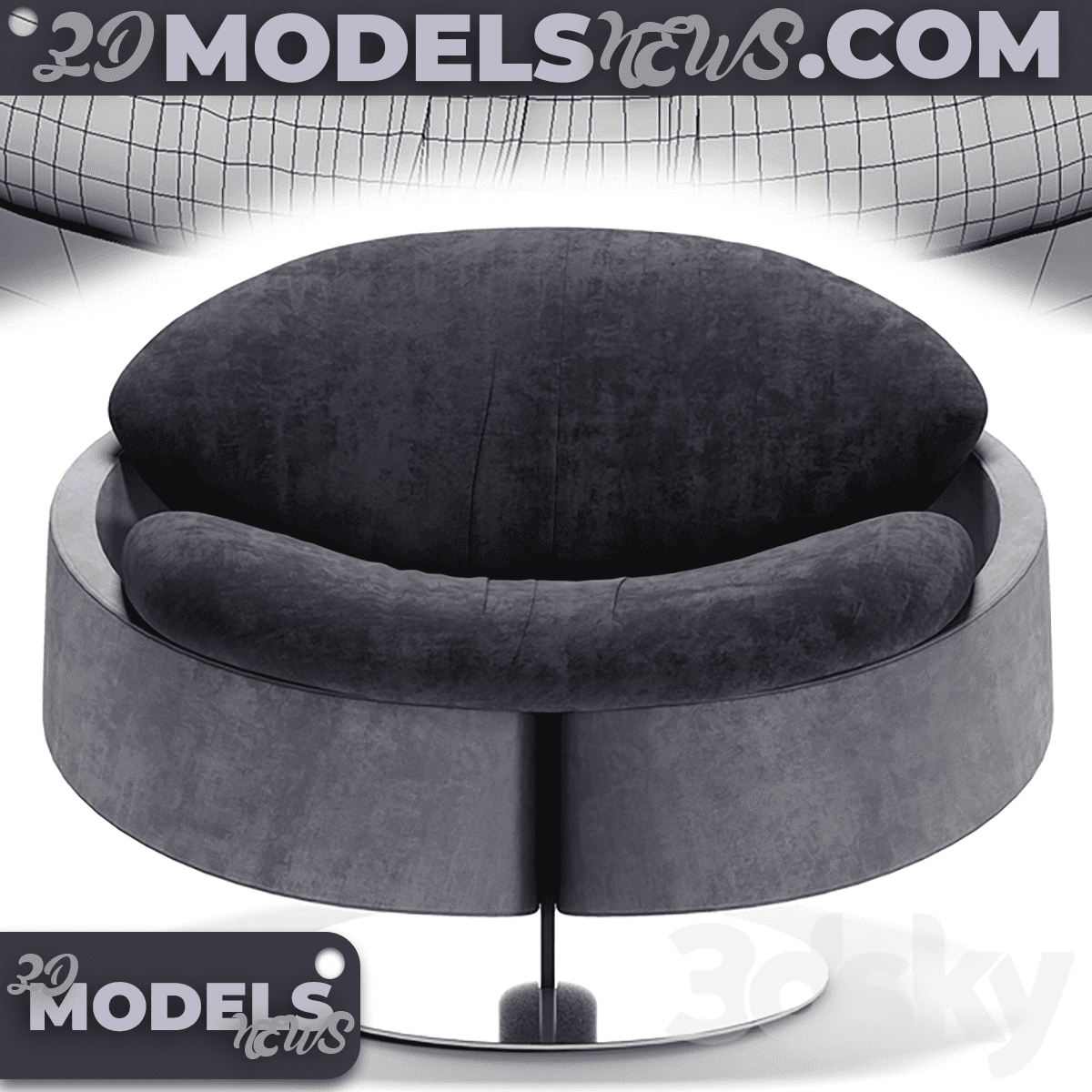 Gianfranco Ferre Home Sherlock Armchair Model 3