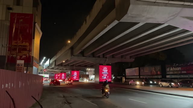 Caltex Ad Kota Bharu Digital Pillars LED Billboard Advertising Malaysia Kelantan Digital Outdoor Advertising