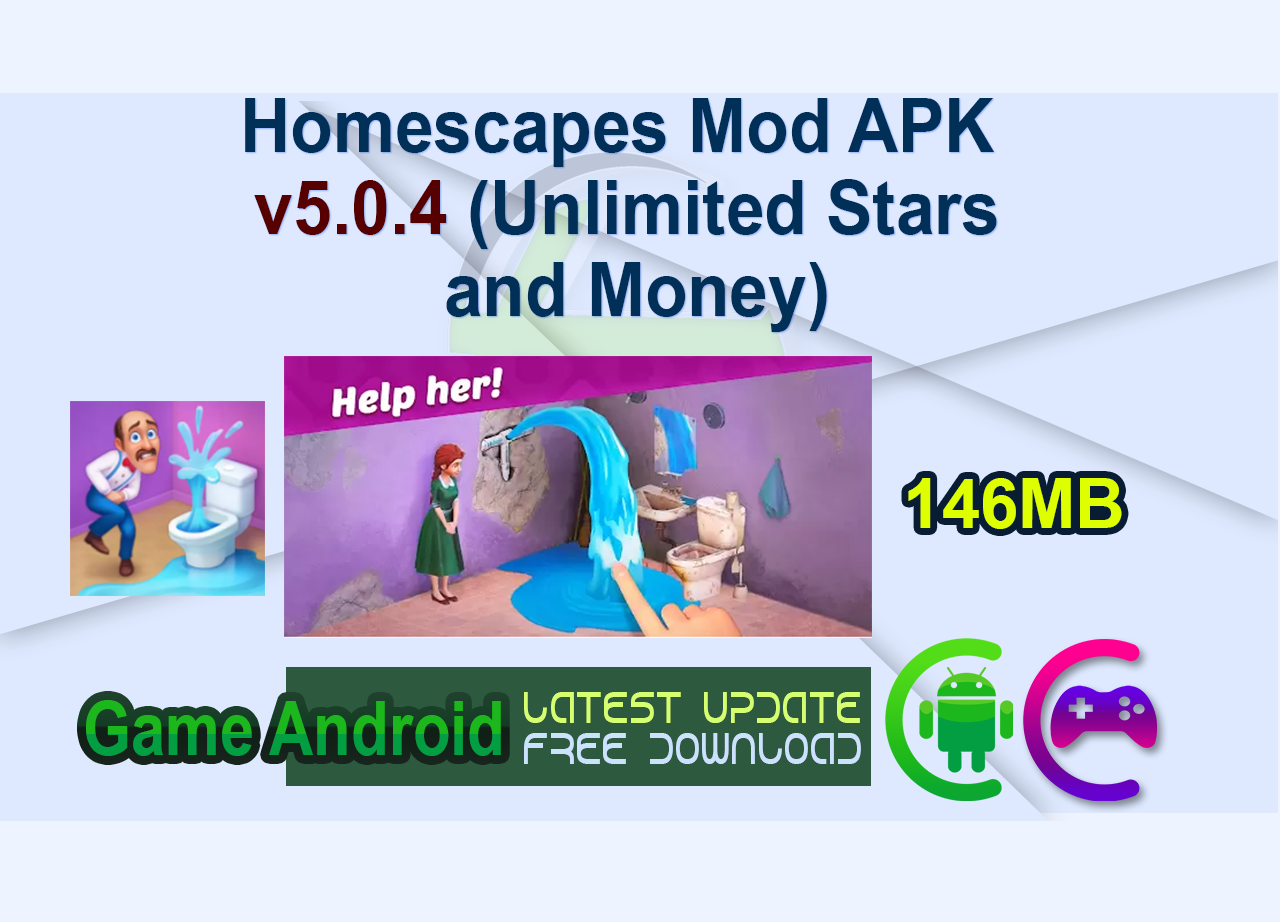 Homescapes Mod APK v5.0.4 (Unlimited Stars and Money)