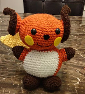 PATRON GRATIS RAICHU | POKEMON AMIGURUMI 48845