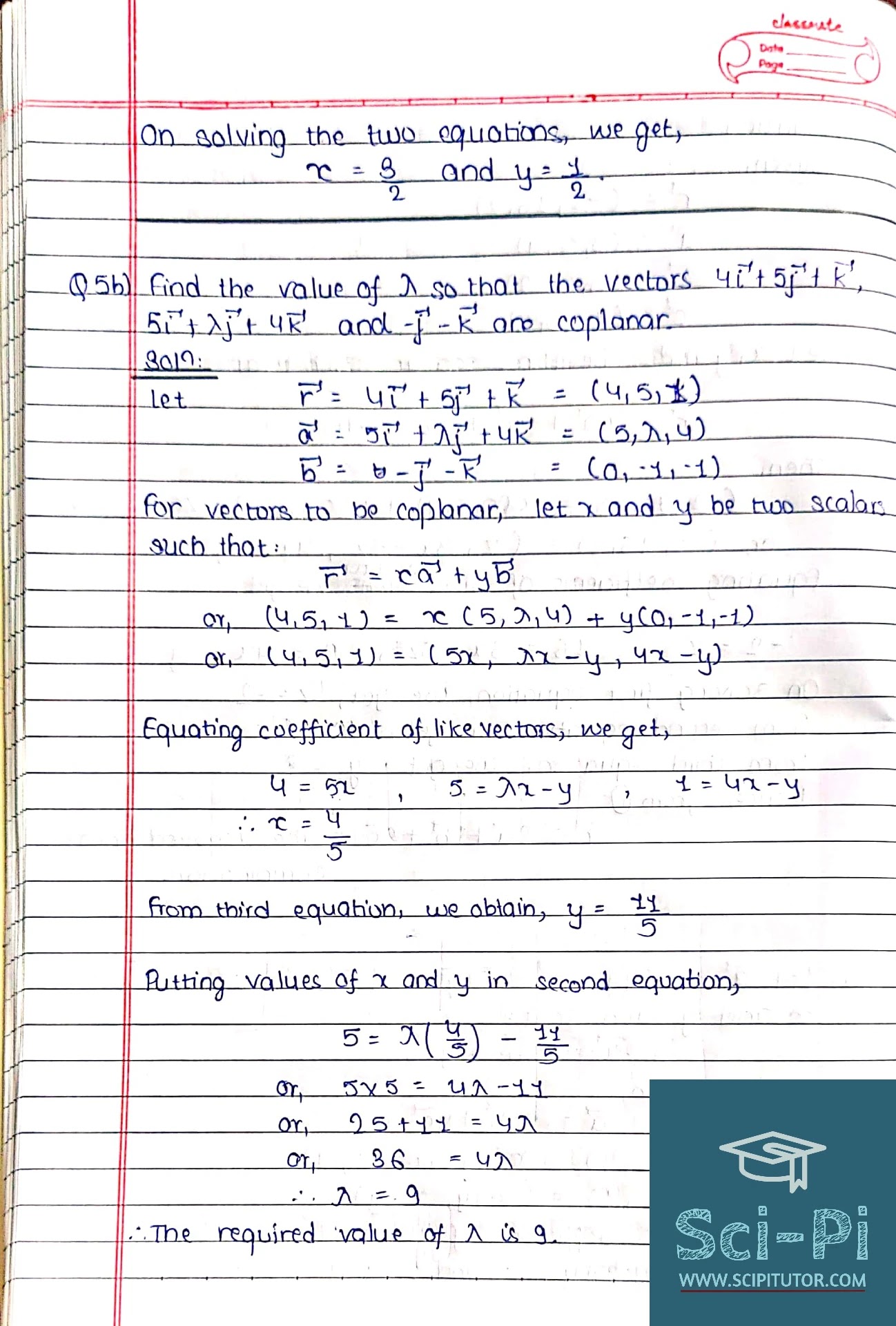 Grade 11 Review of Composition and Resolution of Vectors Exercise 2 Solutions