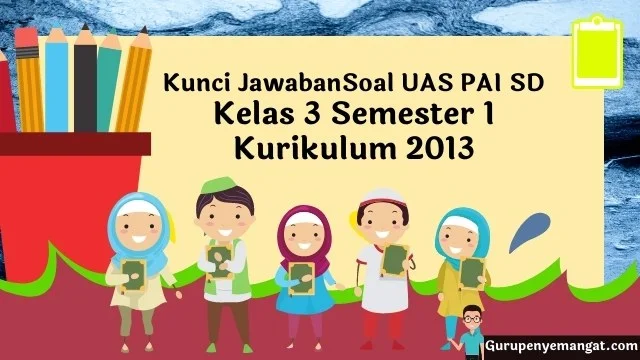 Kunci Jawaban Soal UAS PAI Kelas 3 Semester 1 Kurikulum 2013