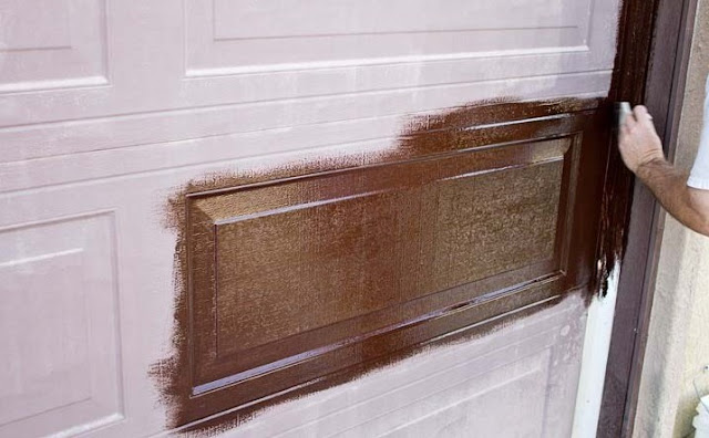 how to paint front door without removing it