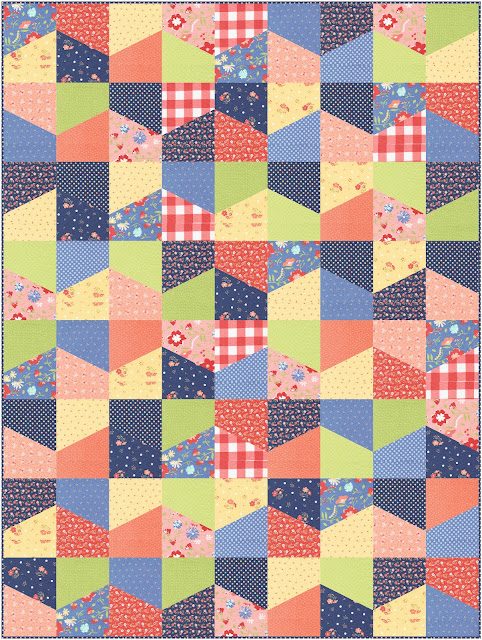 Lofty quilt pattern by Andy Knowlton of A Bright Corner - an easy modern quilt pattern