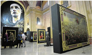 Exposición de Pintura Templarios en Caravaca de la Cruz Murcia España