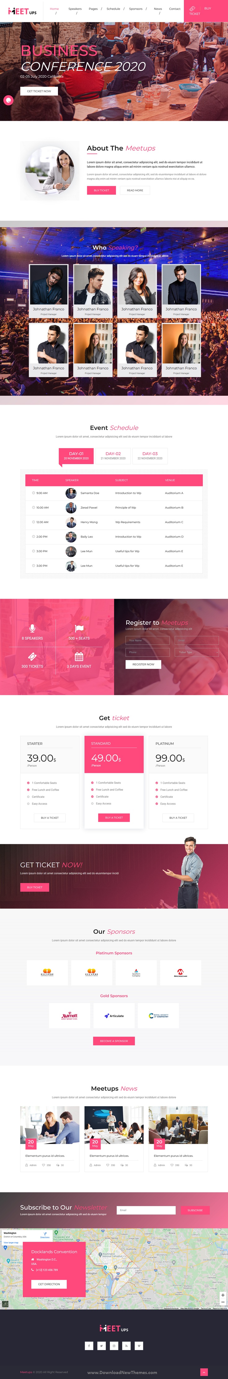 Meetups - Conference & Event HTML Template
