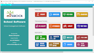School Fees Management Software with Attedance timetable Certificate ID Card Printing Students Marksheet