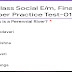 10th Class Social Final Exam Bit Paper Practice Test-01 , English medium