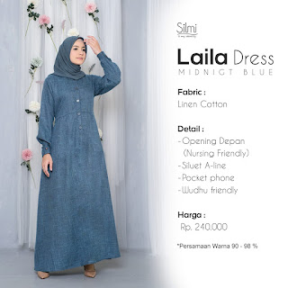 Laila Dress Midnight Blue