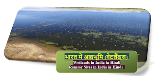 भारत में आद्रभूमि (रामसर स्थल) - Ramsar Sites (wetlands) in India in Hindi