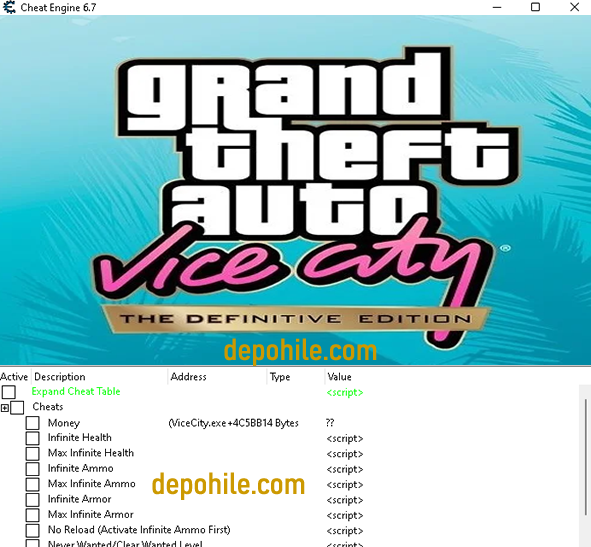 GTA Vice City The Definitive Edition Para Trainer Hilesi İndir