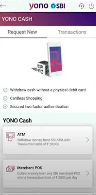 Yono cash Option SBI