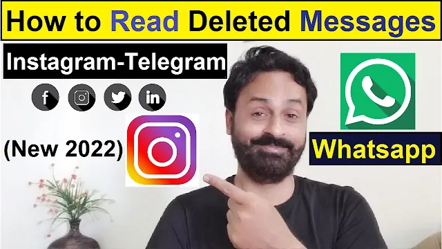 How to Recover and Read deleted Whatsapp, Facebook Messenger, Instagram, Telegram deleted messages