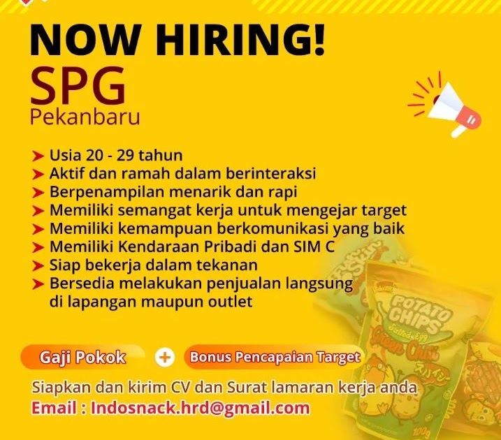 Lowongan Kerja SPG di SUMACO PERDANA Februari 2022 Karir Riau