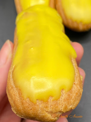 ECLAIR AU CITRON et  CONFIT de CITRON