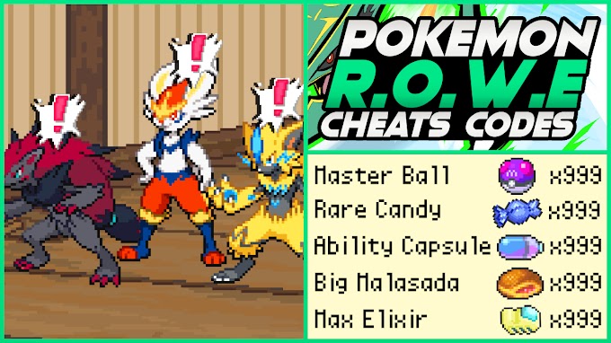 Pokemon Rowe 1.6.1.1 Working Codes! (2022) | Master Ball | Rare Candy | Part 1