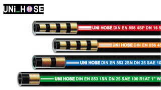 Distributor Aneka Selang karet merek UNI HOSE untuk kegunaan Fuel/oil hose, Air Hose Multipurpose Hose, Industrial Hose