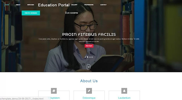 education-portal-template