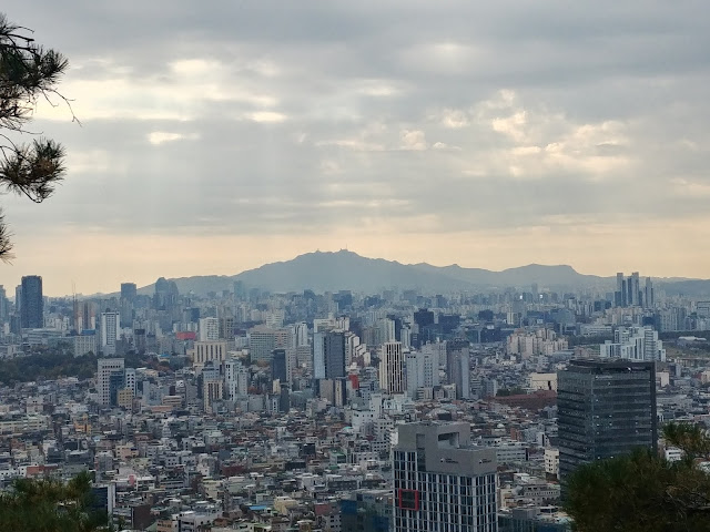 용마산에서 조망한 중랑구