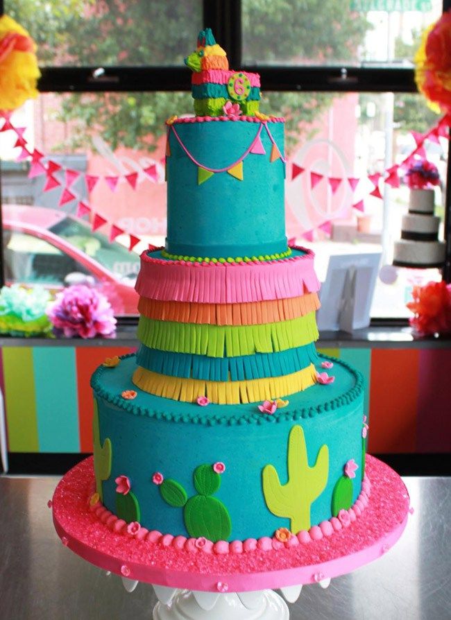 fiesta theme cake