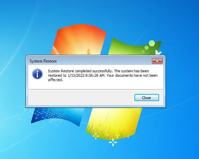 How To Restore Windows 7 Using The System Restore point