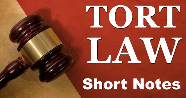 LAW OF TORTS All Short Answer Useful First Semester LLB Notes in Hindi