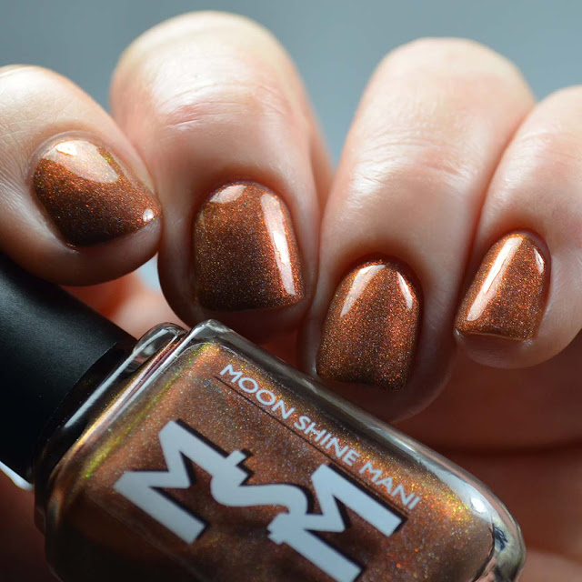 brown multichrome nail polish swatch