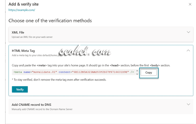 cara membuat bing webmaster tools