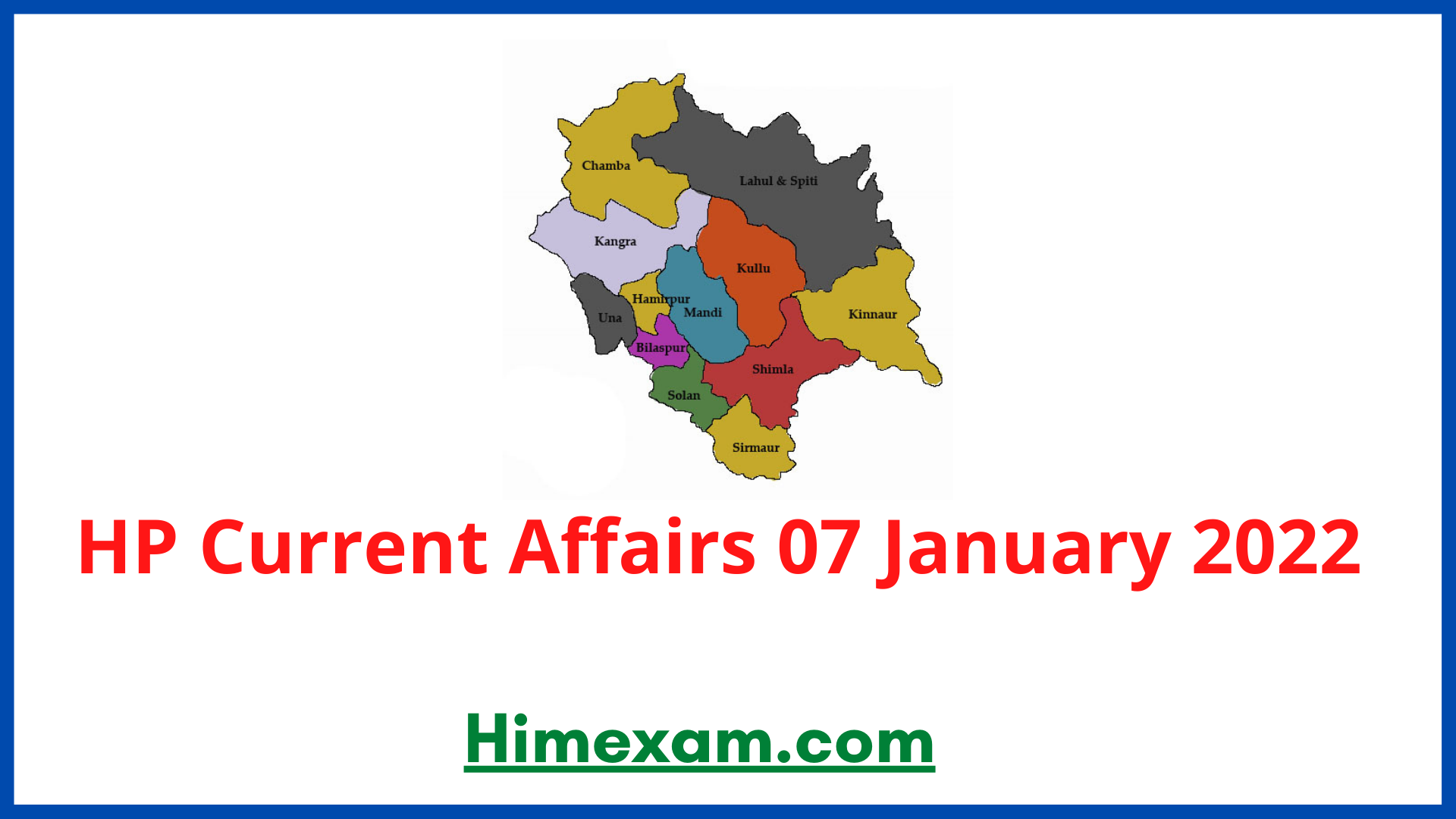 HP Current Affairs 07 January 2022