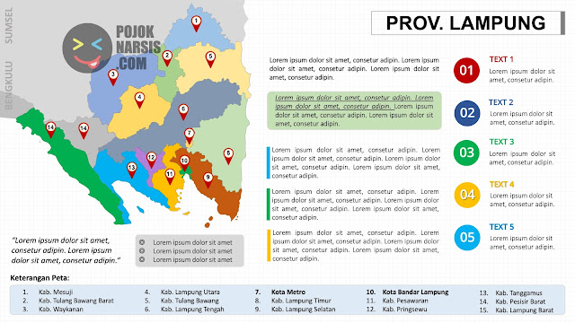 Gambar Peta Provinsi Lampung HD