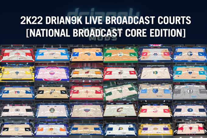 LIVE BROADCAST COURTS [NATIONAL BROADCAST CORE EDITION] by DRIAN9K | NBA 2K22