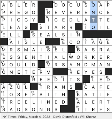 Rex Parker Does The Nyt Crossword Puzzle Tactic Of Radical Environmentalism Fri 3 4 22 Civil Rights Activist Wilkins Secondary Social Media Accounts Informally