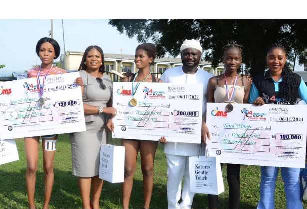 200-level UNILAG Student Wins High-heels Running Competition