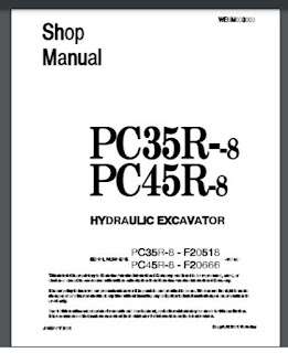 Komatsu PC35R-8, PC45R-8 Hydraulic Excavator Shop Manual