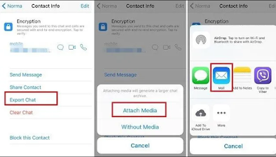 Transfer WhatsApp dari iPhone ke Android dengan Email