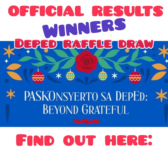 PASKOnsyerto sa DepEd Raffle Draw Winners: Official Results