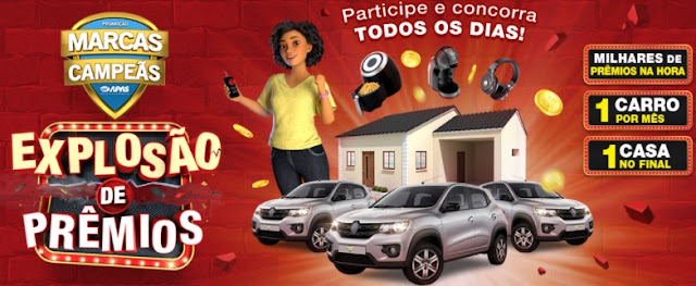 Promoção explosão de prêmios Marcas Campeãs