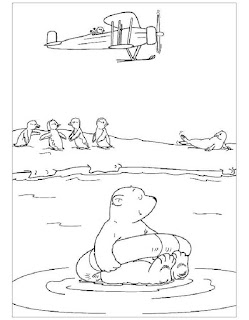 Polar bear coloring page
