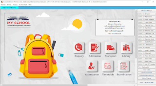 School Fees Management Software with Attedance timetable Certificate ID Card Printing Students Marksheet Accounting