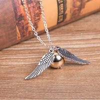 Harry Potter Necklace Set Time Turner Deathly Hallows Golden Snitch Necklace