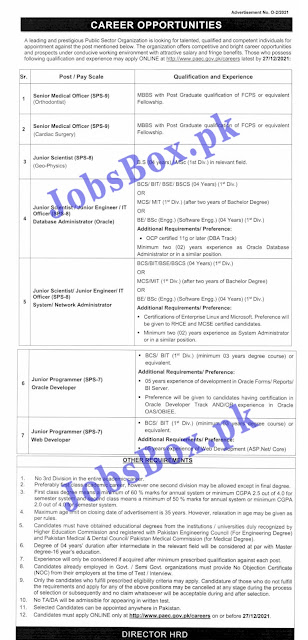 Pakistan Atomic Energy Commission PAEC Jobs 2021 || PAEC Jobs 2021 Online Apply Latest Advertisement
