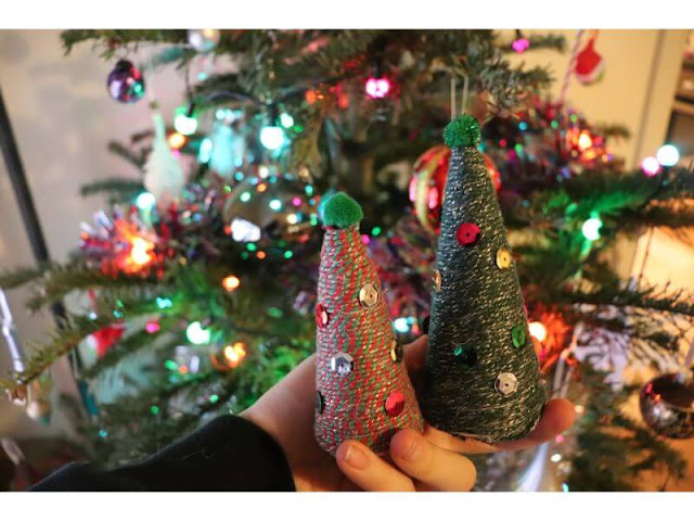 Handmade little Christmas trees