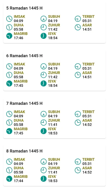 Jadwal Imsakiyah Ramadan 2024 Kabupaten Mojokerto Provinsi Jawa Timur