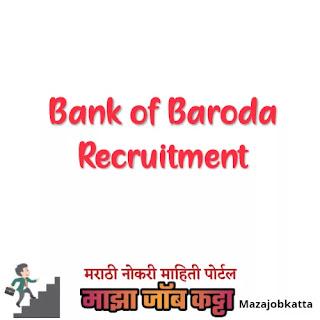 बँक ऑफ बडोदा मध्ये 376 जागांसाठी भरती Bank of Baroda Recruitment 2021