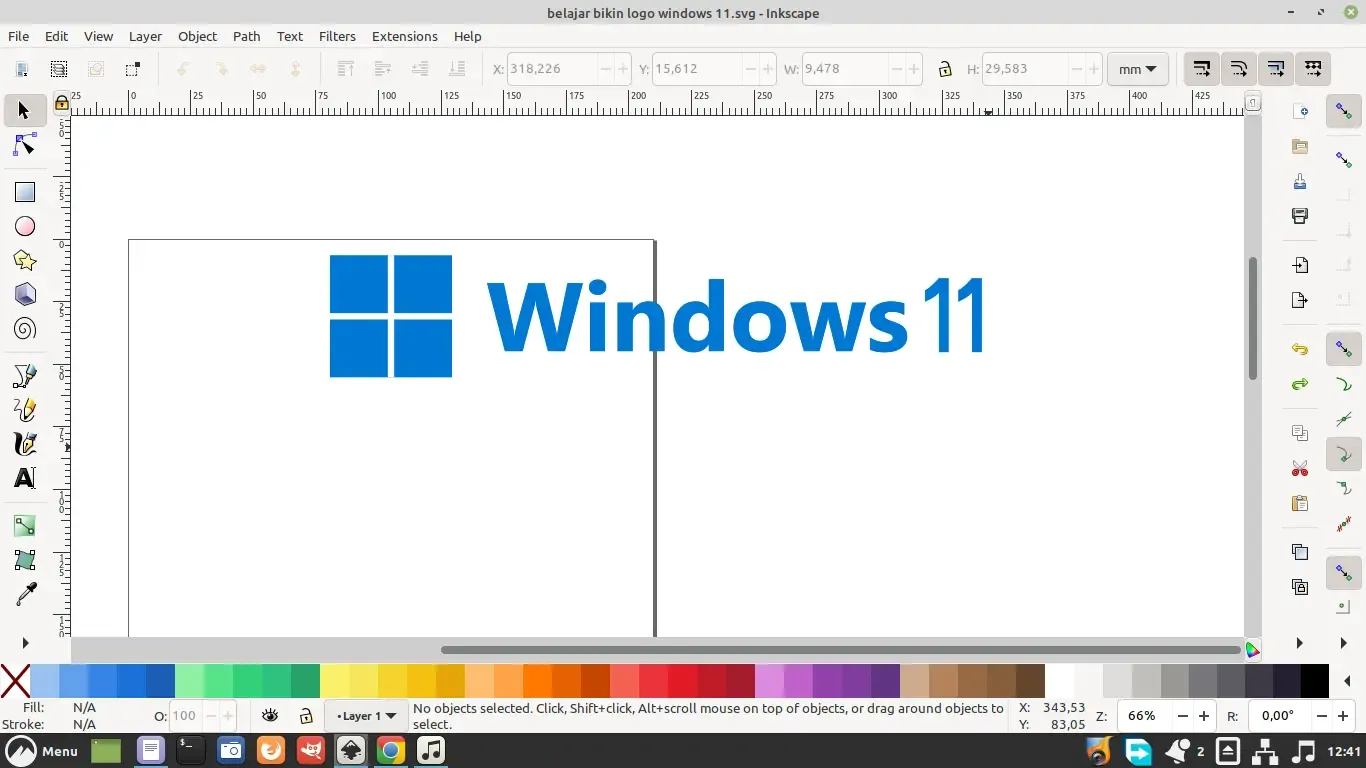 Belajar Desain Grafis Otodidak Membuat Logo Windows 11